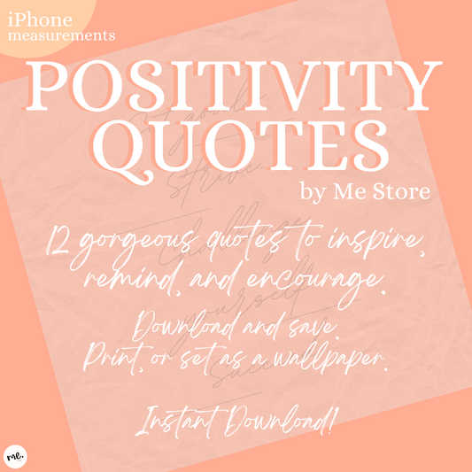 Positivity Quotes by Me Store. Instant download.