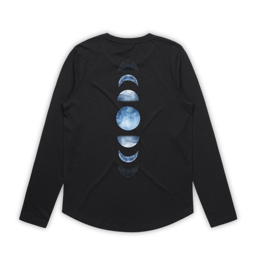 Moon Phase Long Sleeve - Design on Back