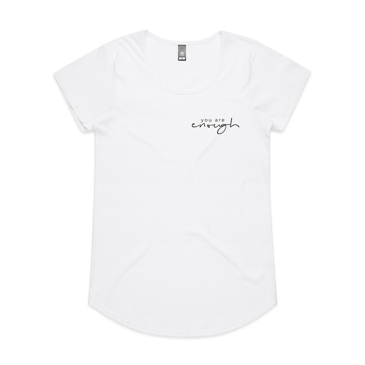 You are Enough Scoop Neck Tee