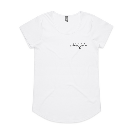 You are Enough Scoop Neck Tee