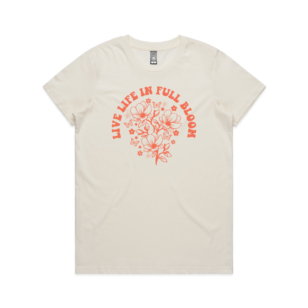 ‘Live Life in Full Bloom’ Tee