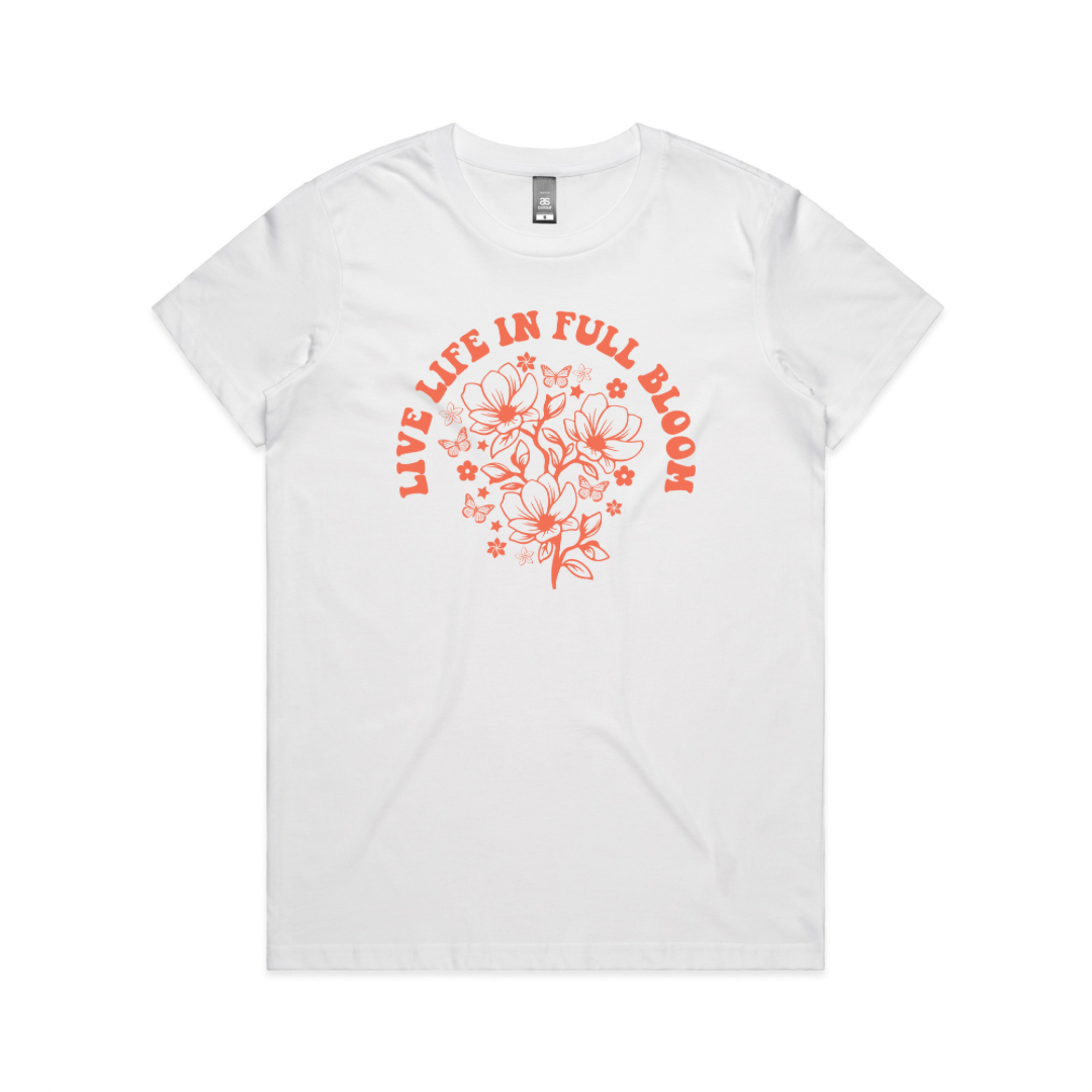 ‘Live Life in Full Bloom’ Tee