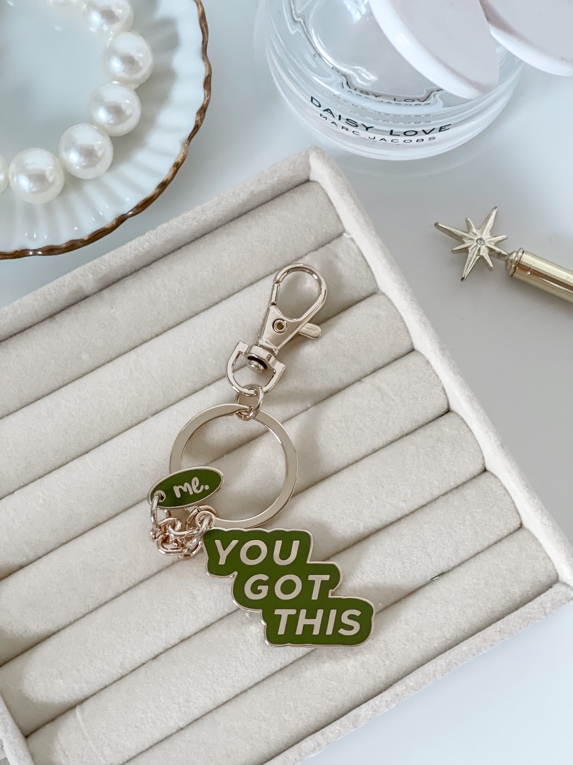 Forest Green You Got This Keyring. Fun, trendy, cool, affordable accessory