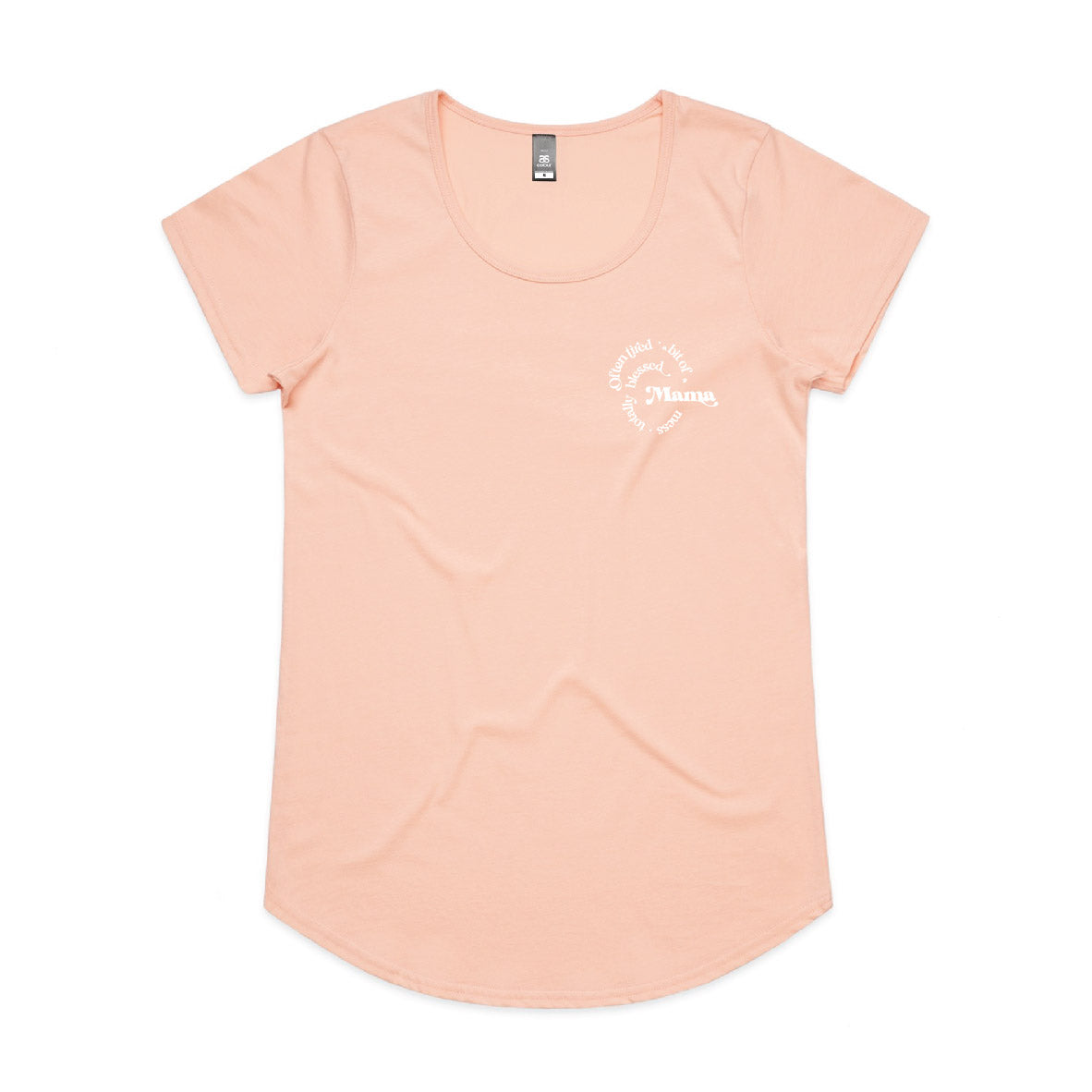 Blessed Mama Scoop Neck Tee